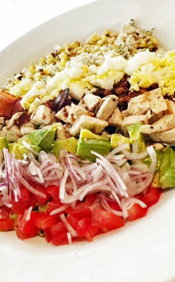 Cobb salad is among the items on the lunch menu at Acqua Café.
