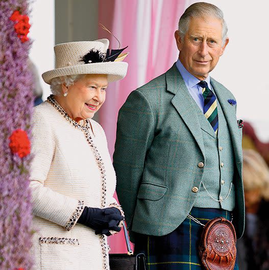 Queen Elizabeth II and Prince Charles, Prince of Wales attend the Braemar Gathering - Getty Images