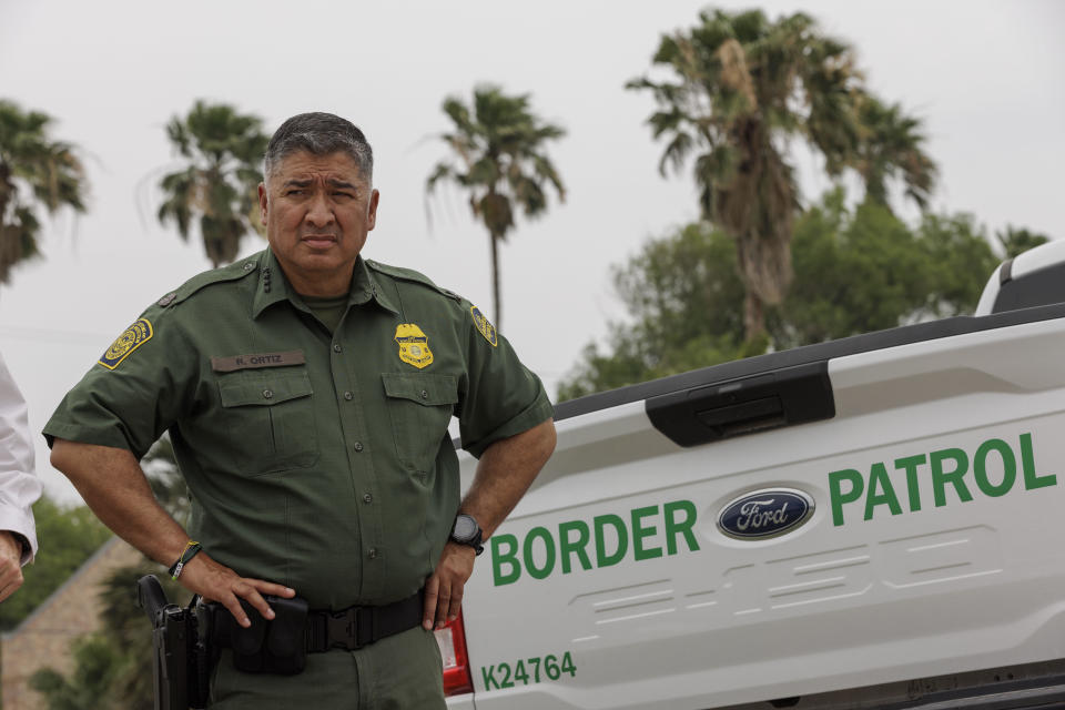 U.S. Border Patrol Chief Raul Ortiz attends a press conference on May 5, 2023 in Brownsville, Texas. / Credit: / Getty Images