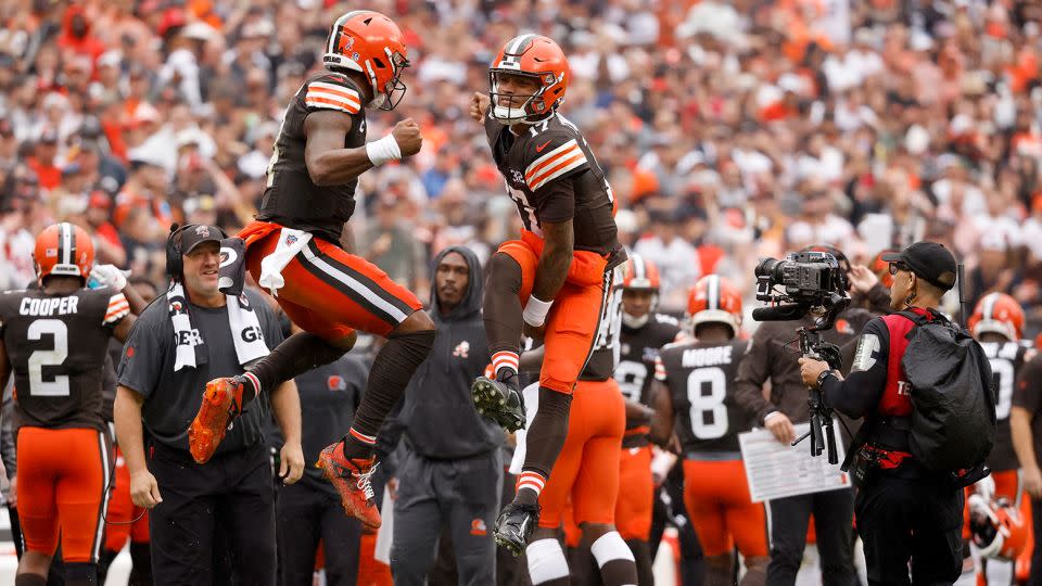The Browns beat the Bengals in the 100th encounter between the two franchises. - Kirk Irwin/AP