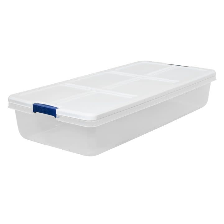 plastic under-the-bed storage container