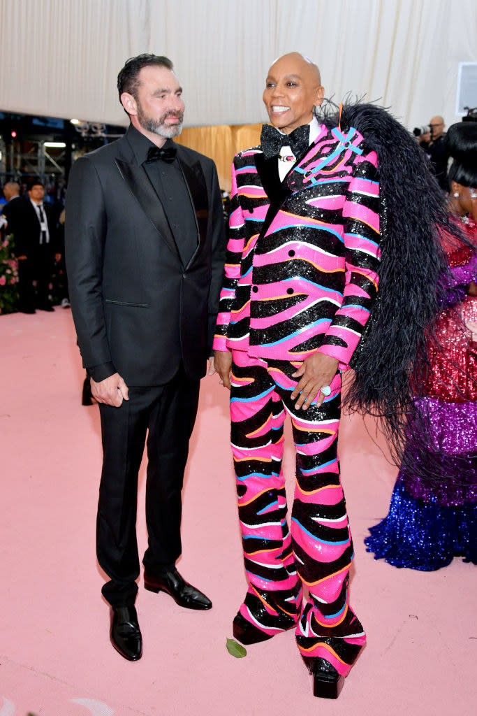 LeBar and RuPaul standing together at a formal event