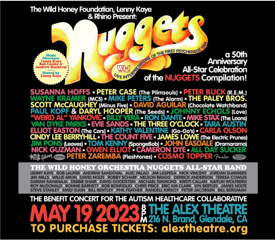 Wild Honey Foundation and Lenny Kaye’s “Nuggets” concert lineup
