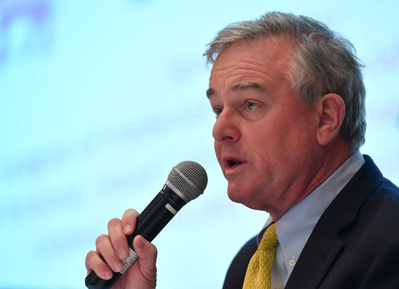 FREDERICK, MD - JANUARY 17: Candidate David Trone answers a question during the Democratic 6th Congressional District Candidate Forum at Hood College on January 17, 2018 in Frederick, Md. - Photo: Ricky Carioti/The Washington Post (Getty Images)