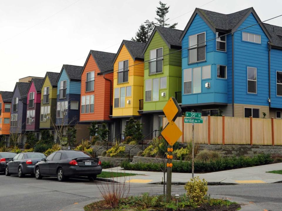 colorful houses