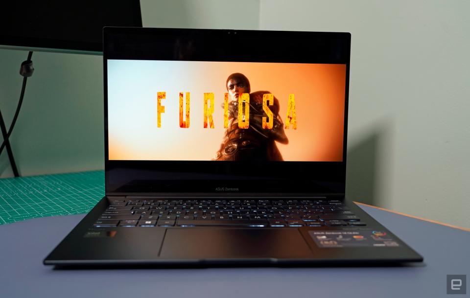 <p>ASUS ZenBook 14 OLED playing the trailer for Furiosa.</p>
