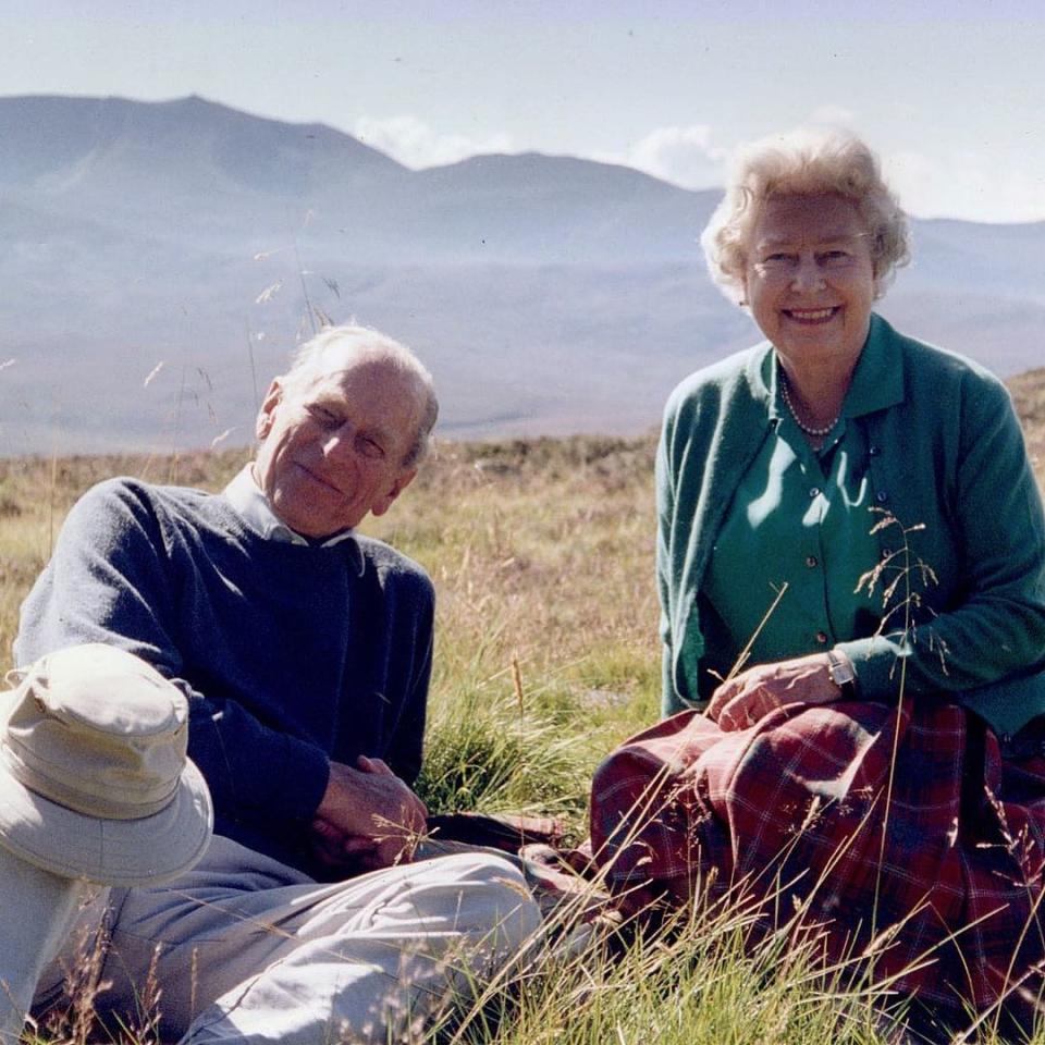 The Queen and Prince Philip in the Scottish Highlands in 2003