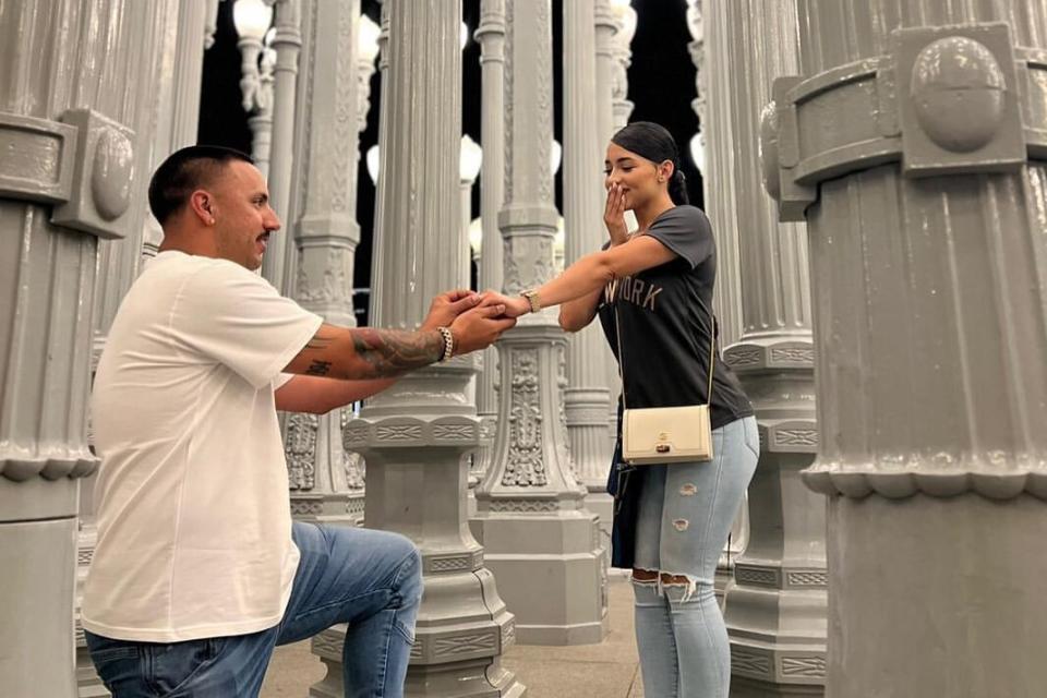 New York Yankees pitcher Nestor Cortes engagement