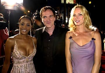 Vivica A. Fox , Quentin Tarantino and Uma Thurman at the LA premiere of Miramax's Kill Bill Vol. 2
