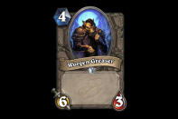 <p>Vanilla minions are rarely played at the highest levels of Hearthstone, and Worgen Greaser isn't going to change that trend any time soon. Too little health to take advantage of his six-power trading potential, he'll typically get picked off by a much lower-cost minion before doing anything productive. </p>