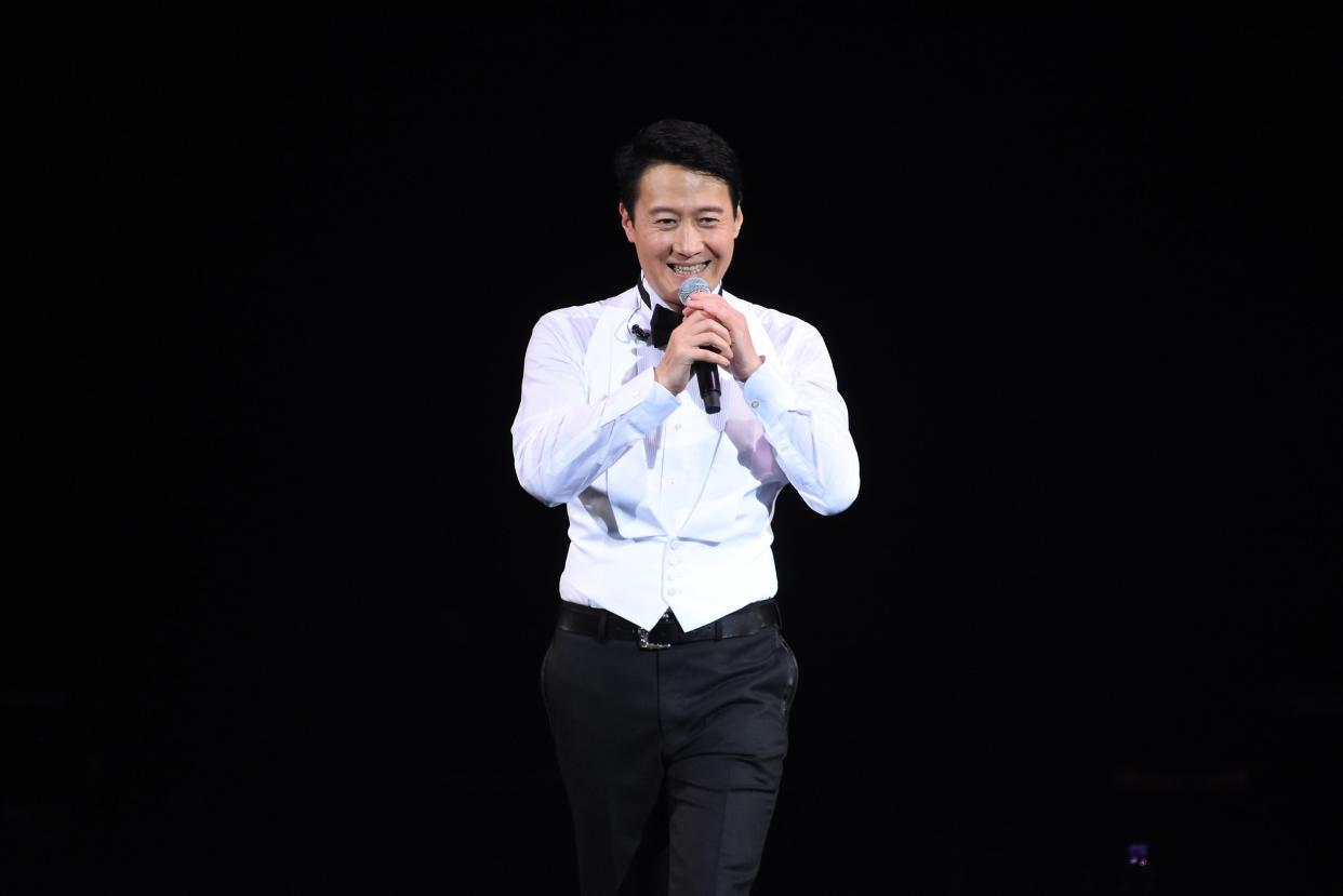 TAIWAN, CHINA - DECEMBER 14: (CHINA MAINLAND OUT)Waited for 25 years, Leon Lai finally held the concert at Taipei Arena on 14 December, 2019 in Taipei,Taiwan,China.(Photo by TPG/Getty Images)