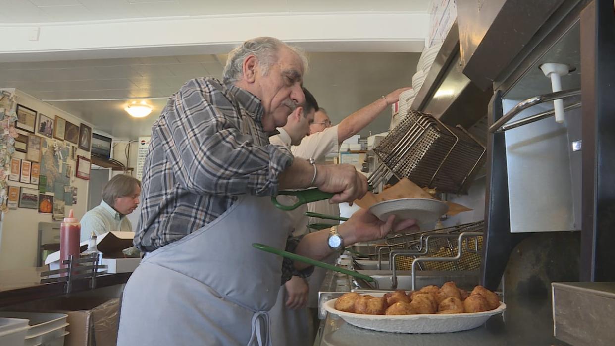 Fotis Fatouros once co-owned John's Lunch in Dartmouth, N.S., and worked there for more than 30 years. (Nic Meloney/CBC - image credit)