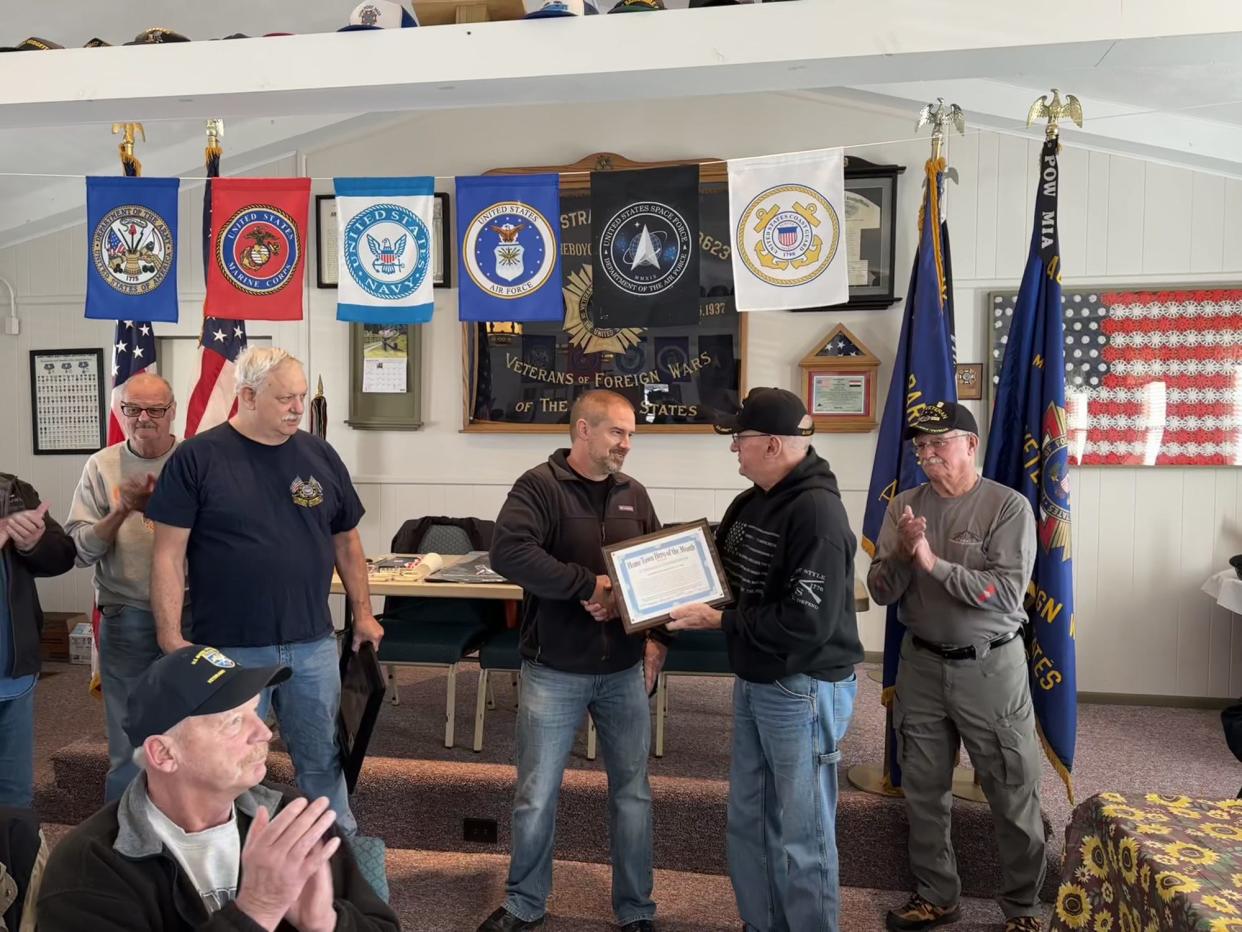 Coast Guard veteran Carman Cunningham was recently named Cheboygan County's Hometown Hero for the month of May.