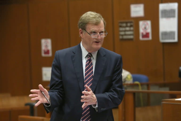 Harland Braun, attorney for Roman Polanski, speaks during a hearing for People v. Roman Polanski, at Clara Shortridge Foltz Criminal Justice Center in Los Angeles, on March 20, 2017