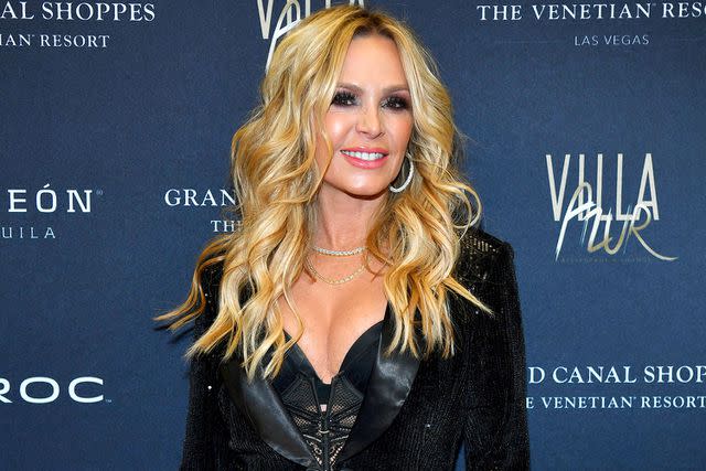 <p> Denise Truscello/Getty Images</p> Tamra Judge arrives at the grand opening of Villa Azur Las Vegas