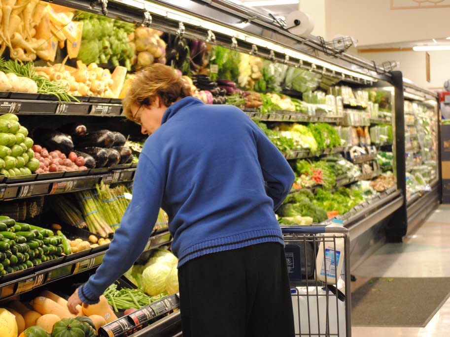 Woman Shopping at Grocery Store