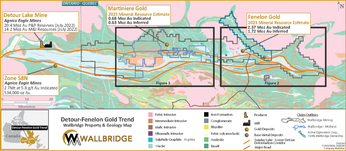 Wallbridge Expands Fenelon Gold System in Multiple