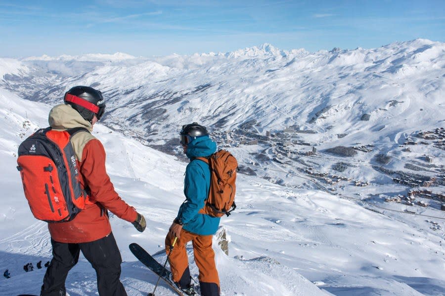 les menuires skiers