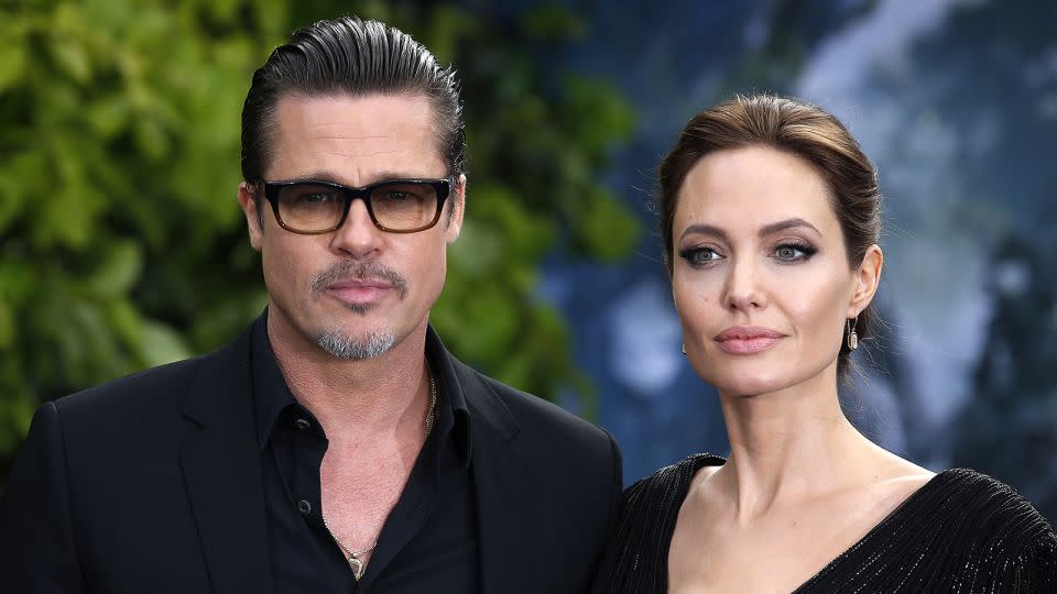 Brad Pitt and Angelina Jolie in 2014. - Justin Tallis/PA Images/Getty Images