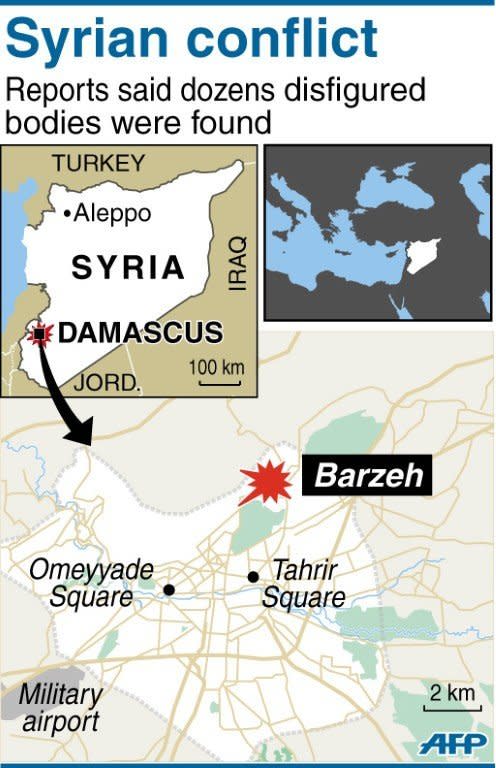 Map of the Syrian capital Damascus, locating Barzeh. Syria's government has welcomed any initiative for talks to end bloodshed in the country, after UN-Arab League envoy Lakhdar Brahimi said he had a peace plan acceptable to world powers