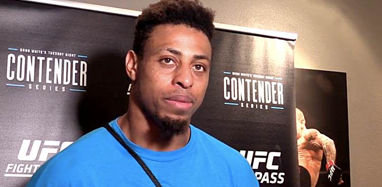 Greg Hardy at Dana White's Tuesday Night Contender Series