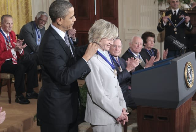 Then president Barack Obama presents a Medal of Freedom to Jean Kennedy Smith(Pablo Martinez Monsivais/AP)