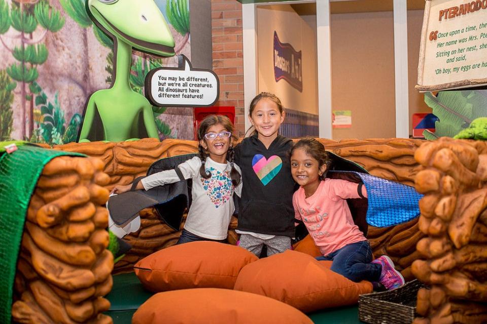 Kids pose at Children's Museum