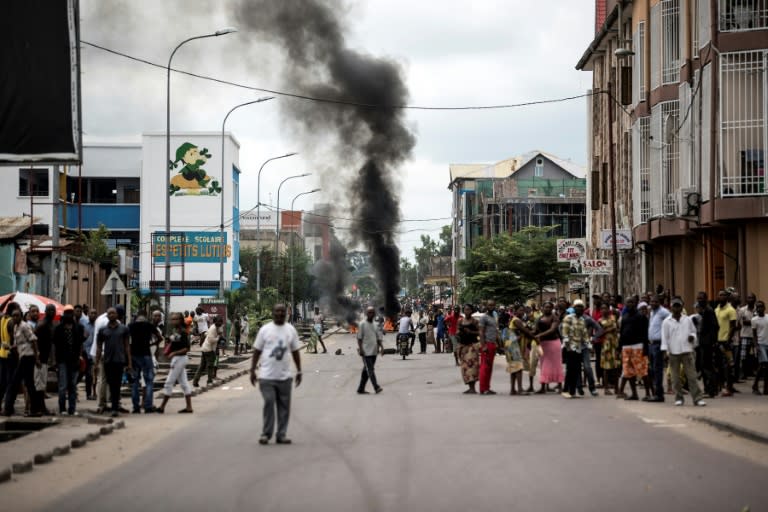 The UN said 111 people were arrested across the Democratic Republic of Congo after another day of violent protests