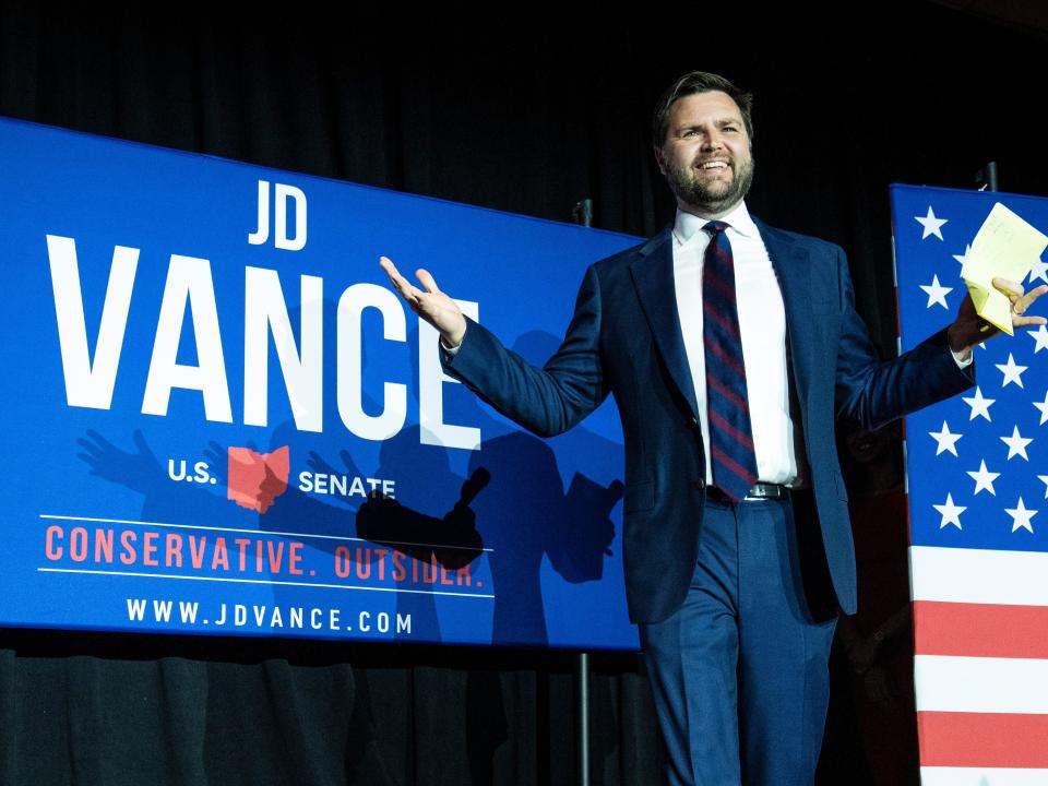 JD Vance at a campaign