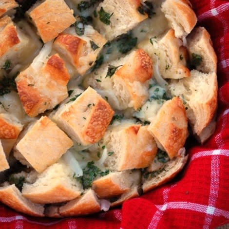 Warm, cheesy bread perfect for a fall night! 