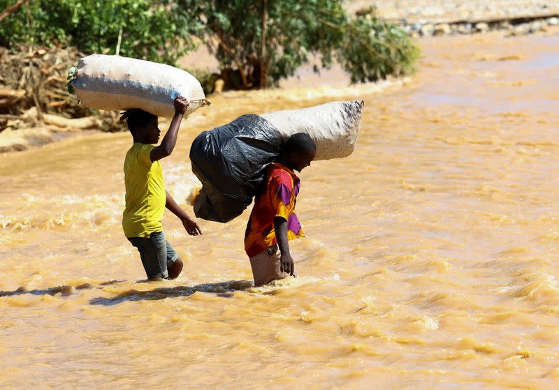 FILE PHOTO: Aftermath of Storm Freddy in Muloza outside Blantyre