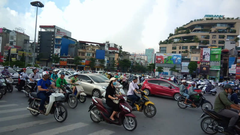 越南街景，圖片來源：中央社