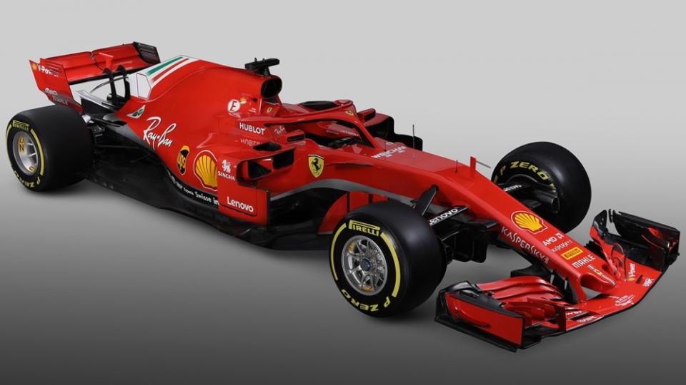 Ferrari車隊推出近全紅的2018新車SF71H