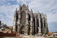 Beauvais Cathedral, or the Cathedral of Saint Peter of Beauvais, in Beauvais, northern France. Its construction began in the 13th century.