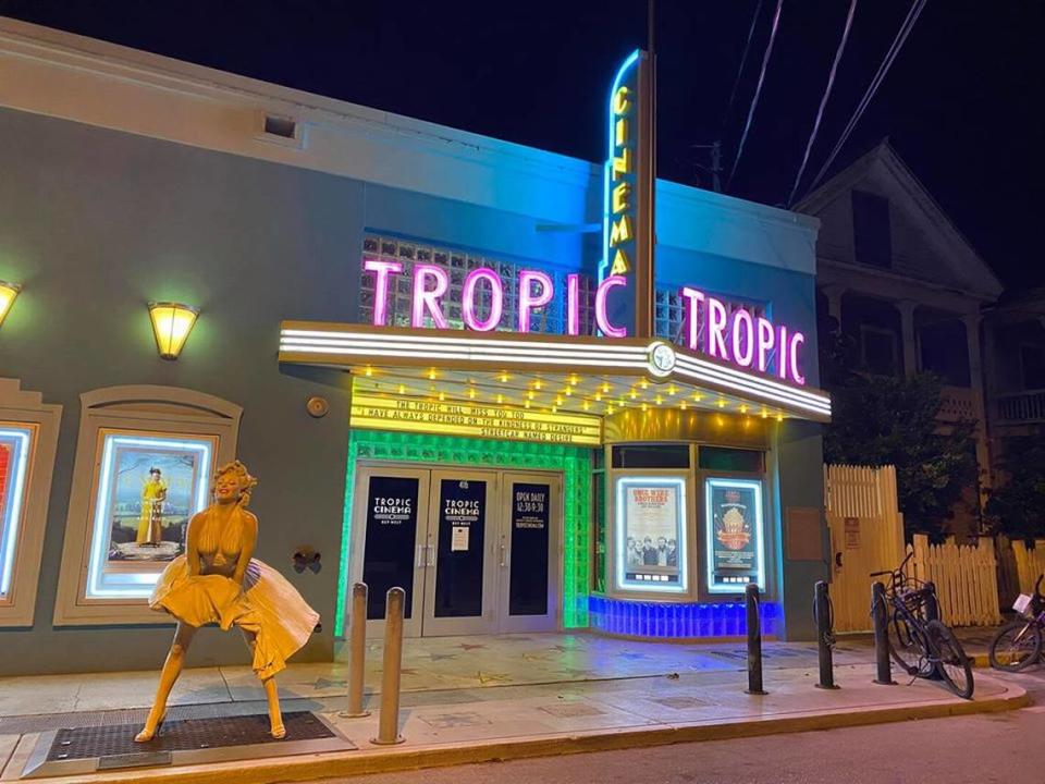 The Tropic Cinema on Eaton Street right off Duval, was empty on March 22, 2020.