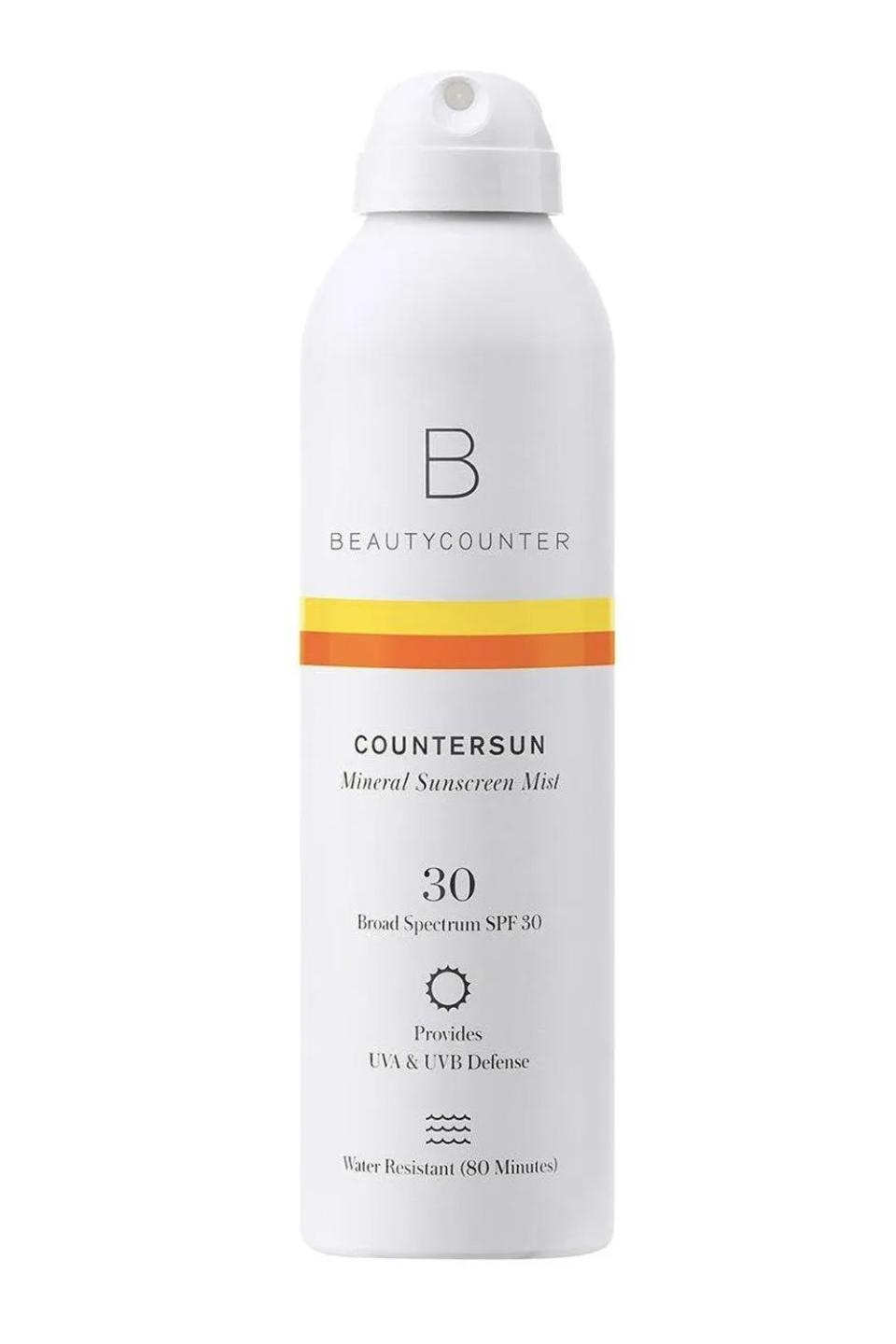 12) Beautycounter Countersun Mineral Sunscreen Mist SPF 30