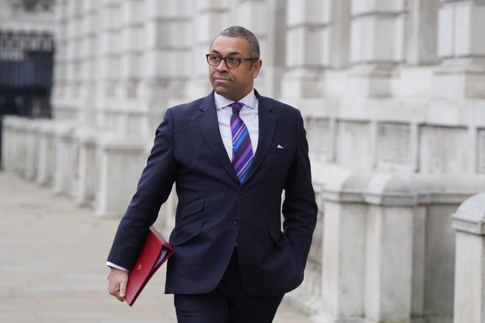 Foreign Office Minister James Cleverly said the Government wants to protect the Good Friday Agreement (Stefan Rousseau/PA) (PA Wire)