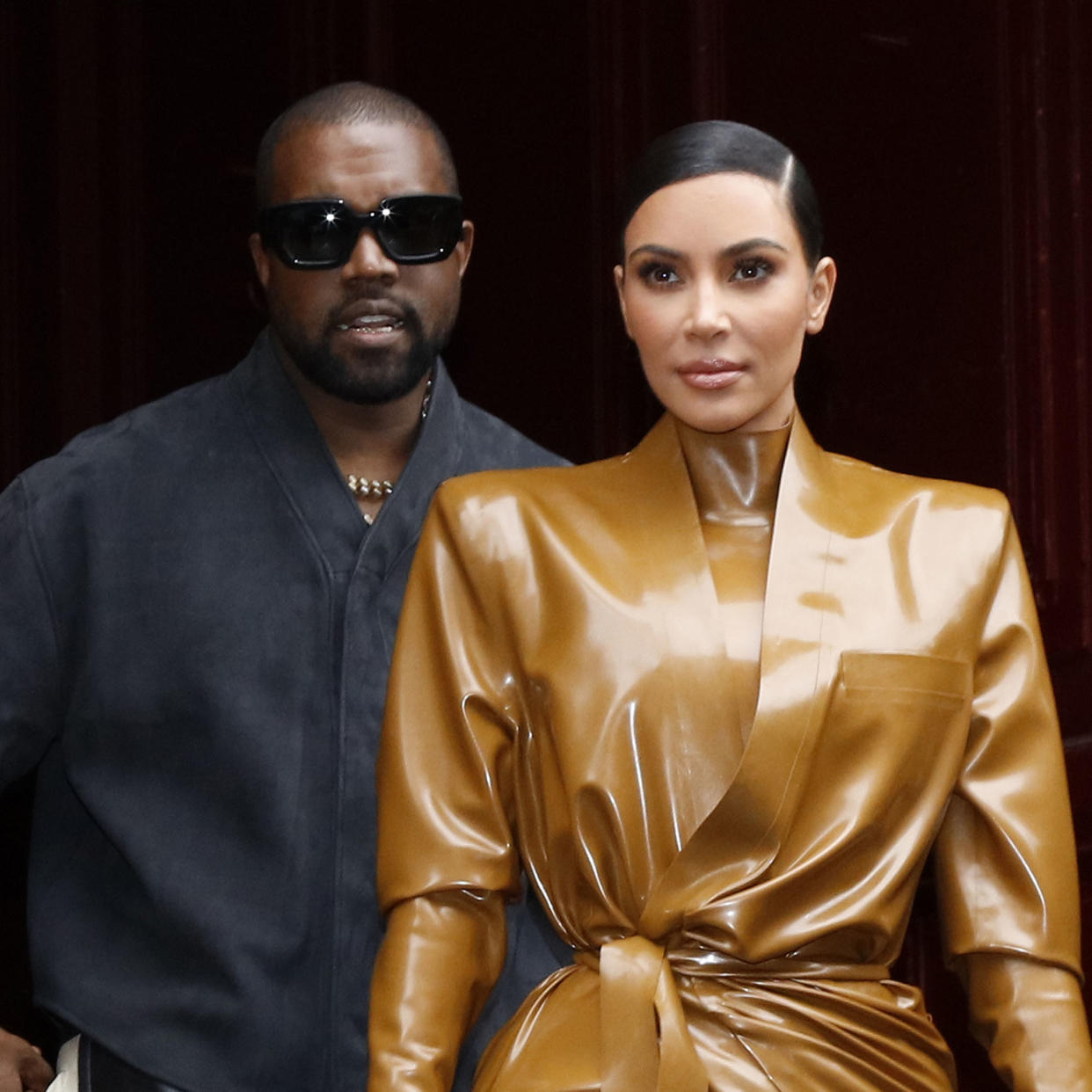 Kim Kardashian West and Kanye West (Mehdi Taamallah / NurPhoto via Getty Images)