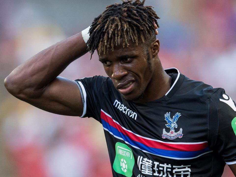 Wilfried Zaha claims he has been racially abused on social media: Getty