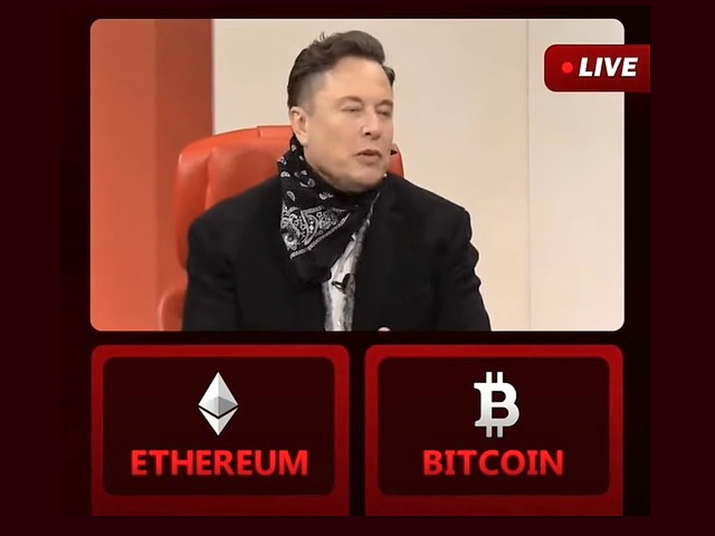 Scam crypto giveaways use high-profile tech figures like Elon Musk to trick viewers into sending bitcoin or Ethereum to anonymous addresses (YouTube/ Screengrab)