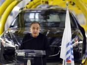 Italian car maker Fiat's Chief Executive Sergio Marchionne speaks during the Maserati new opening plant in Turin, January 30, 2013. REUTERS/Stefano Rellandini