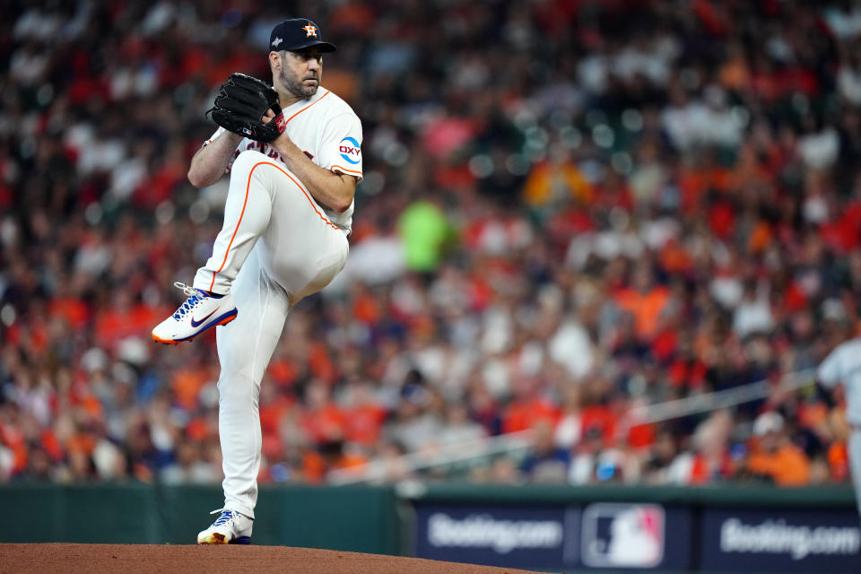 休士頓太空人Justin Verlander。（Photo by Daniel Shirey/MLB Photos via Getty Images）