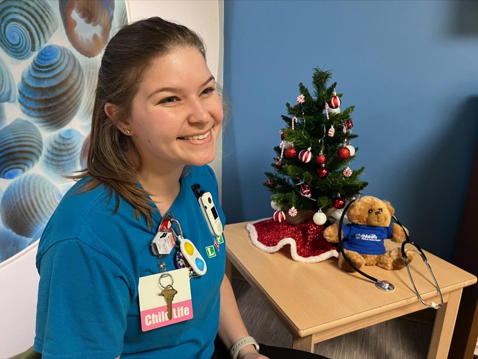 Caitlin Kapp, a certified child life specialist at HSHS St. Vincent Children's Hospital, says a new Youth Cancer Support Group is "giving these kids the play aspect, and those pieces to help be able to express emotion in a way that's appropriate for a child."
