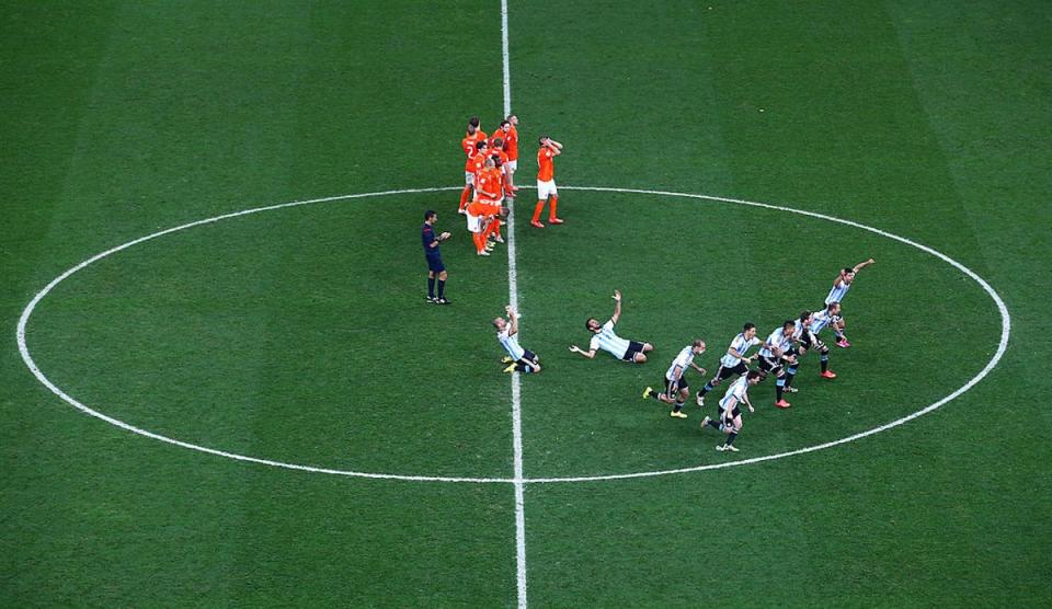 Argentina eliminated the Netherlands on penalties to advance to the 2014 final (Getty Images)