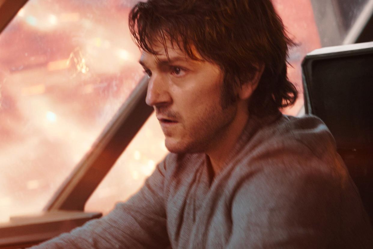Cassian Andor (Diego Luna) in Lucasfilm's ANDOR, exclusively on Disney+. ©2022 Lucasfilm Ltd. &amp; TM. All Rights Reserved.