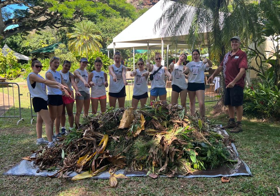 The high schoolers volunteered with three different Hawaii nonprofits.