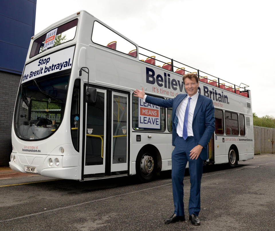 'Leave Means Leave' campaign event, held at the University of Bolton Stadium in Bolton, Greater Manchester.  Featuring: Richard Tice Where: Bolton, Greater Manchester, United Kingdom When: 22 Sep 2018 Credit: Steve Finn/WENN