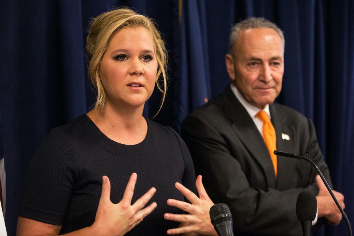 U.S. Sen. Chuck Schumer and Amy Schumer