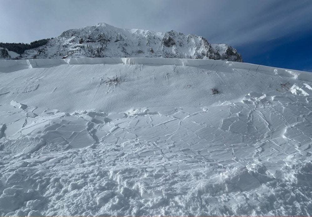 Snow and wind, shooting cracks, collapsing snow, small avalanches in steep terrain are all signs of a potential avalanche.