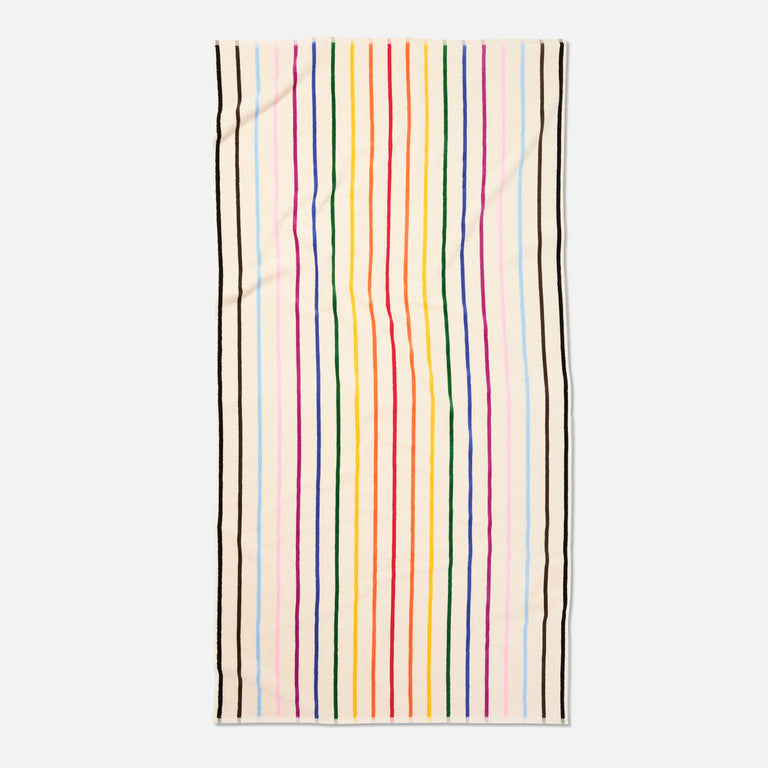 Brooklinen Pride Striped Beach Towel